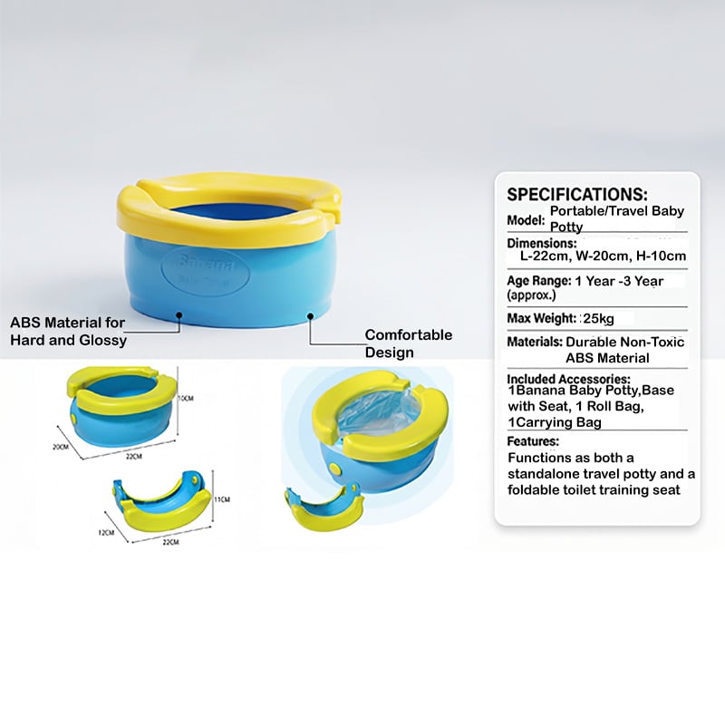 Picture of Foldable Baby Banana Potty — Portable Toddler Training Seat for Home & Travel