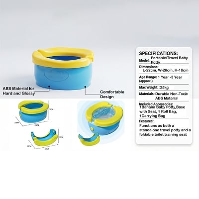 Picture of Foldable Baby Banana Potty — Portable Toddler Training Seat for Home & Travel