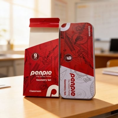 Picture of Geometry Set Classroom (9 Pcs) Penpie