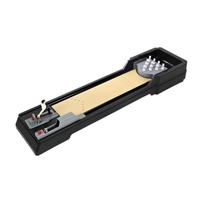 Picture of Desktop Mini Arcade Bowling Game Set / Mini Bowling Game Table with Posable Action Figure and Premium Wood-Grain Finish-153148