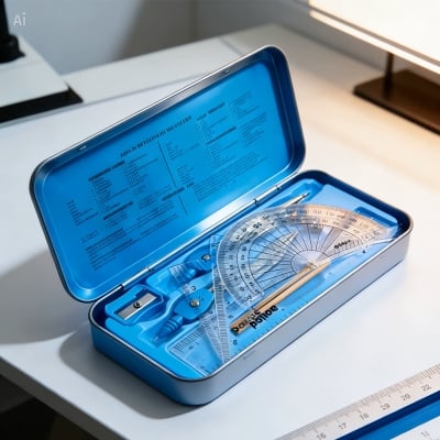 Picture of Geometry Set Classmate (9 Pcs) Penpie