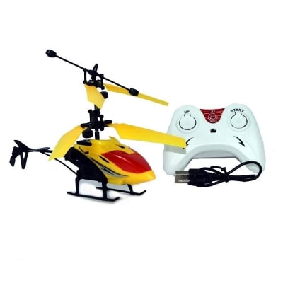 Picture of Helicopters With Remote Controller Mini USB Rechargeable Helicopter Flying Electric Toys - Multicolor