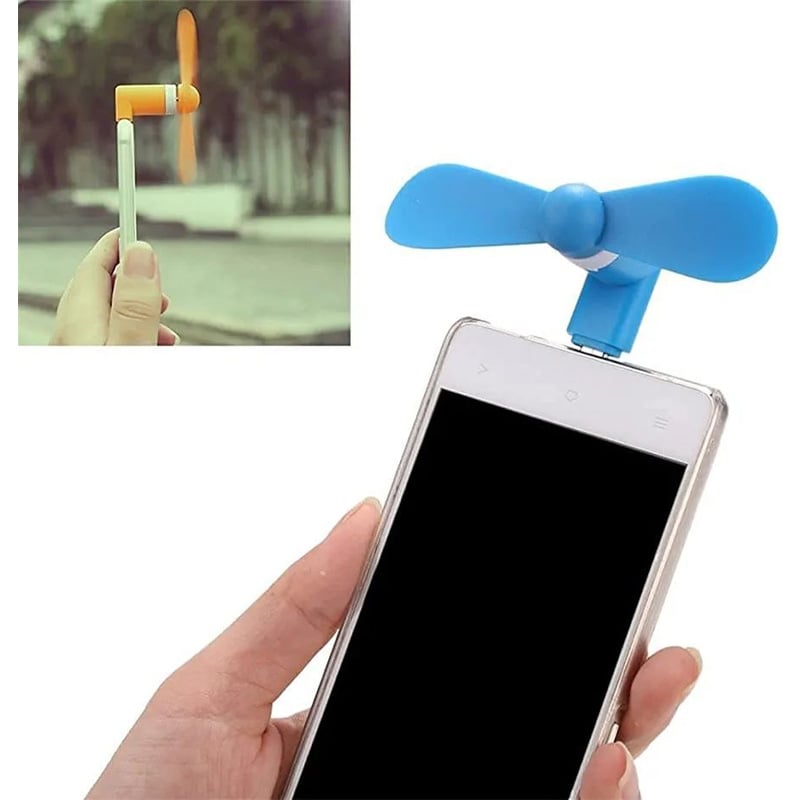 Picture of Portable Flexible Removable Mini USB Fan Type C Mobile Phone Cooling Fan - Multicolor