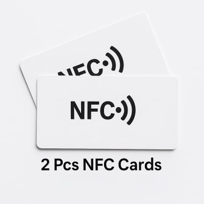 Picture of Blank NFC Card Combo – NTAG215 Chip, White PVC (504 Bytes) - White