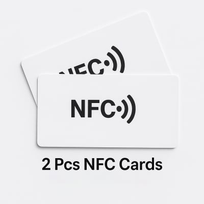 Picture of NFC NTAG215 PVC Cards – Blank White Combo Pack (504B) - White