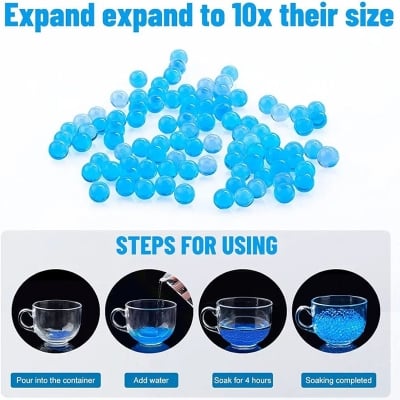 Picture of Gel Ball Blaster Ammo (7-8 mm 5 pack-2000 pis Per Pack) - Blue