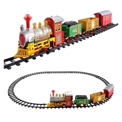 Picture of CLASSIC EXPRESS TRAIN PLAY SET WITH MUSIC LIGHTS AND  (BATTERY OPERATED) (Multicolor) - Multicolor