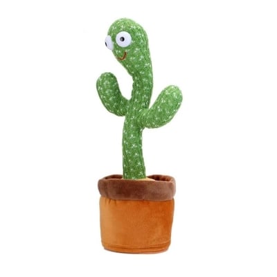 Picture of Dancing Talking Cactus Toys for Baby Boys and Girls, Singing Mimicking Recording Repeating What You Say Sunny Cactus Electronic Light Up Plush Toy with 120 English Songs Smart Toy - Green