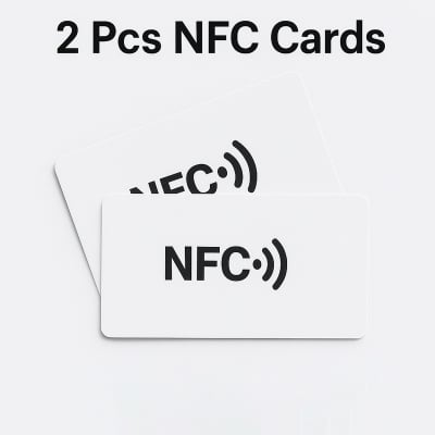 Picture of NFC NTAG215 Blank Card Combo – White PVC Tag (504B) - White