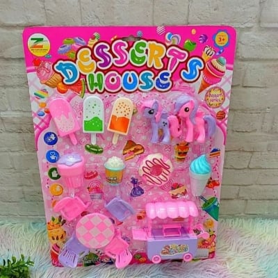 Picture of Sweet Candy toy Set with Dessert Food Items Roleplay Set for Kids - Multicolor