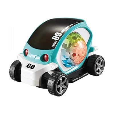 Picture of Car 360 Degree Rotating Stunt Car Bump and Go Toy with 4D Lights & Sounds Musical Car Battery Operated Toy for Kids Multicolor - Multicolor