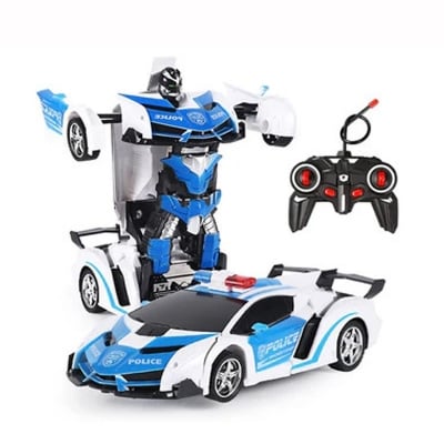 Picture of Remote Control Deformation Lamborghini Robot Car - White