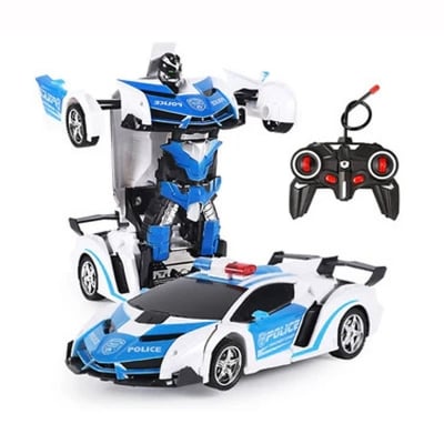 Picture of Remote Control Deformation Lamborghini Robot Car - White