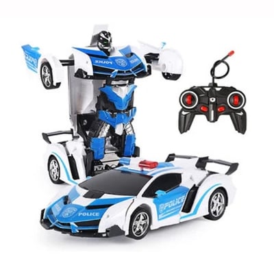 Picture of Remote Control Deformation Lamborghini Robot Car - White