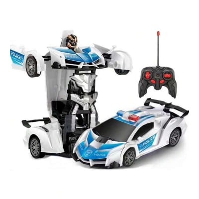 Picture of Remote Control Deformation Lamborghini Robot Car - White