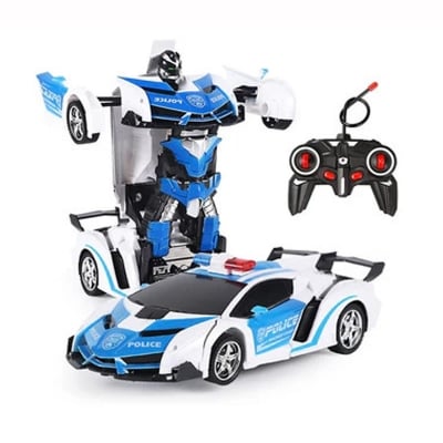 Picture of Remote Control Deformation Lamborghini Robot Car - White