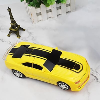 Picture of Mini Transforming Robot Car - Yellow