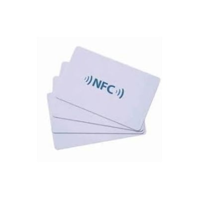 Picture of NTAG215 NFC Card – Blank PVC Tag – 504 Bytes Memory - White
