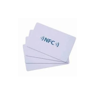 Picture of Blank NFC PVC Card – NTAG215 Chip – 504 Bytes – 1 Pc - white