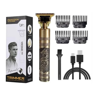 Picture of Vintage T9 Professional Hair Trimmer – Rechargeable Cordless Machine - Gold