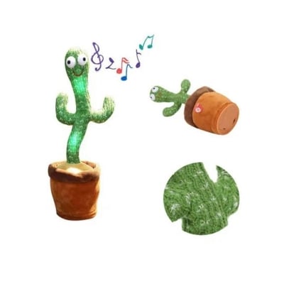 Picture of Talking Cactus Toy – Funny Dancing Plush with Music & Lights - Green