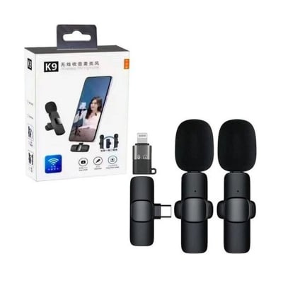 Picture of K9 Single Microphone Ultra Compact Type-C Wireless Lavalier – Instant Plug & Play with Auto Sync for Professional Video Recording, Vlogging & Interviews - Black