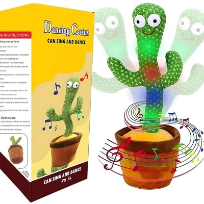 Picture of Interactive Talking & Dancing Cactus Plush – Voice Recording & Fun Songs for Kids - Green