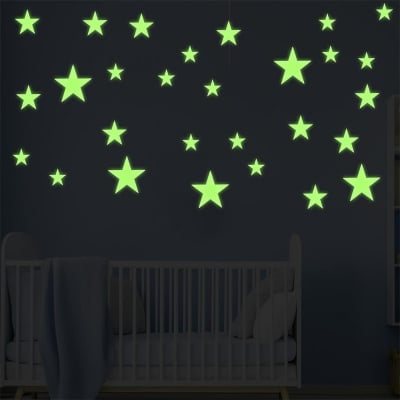 Picture of Magical Galaxy Glow Stickers for Kids’ Room - Green