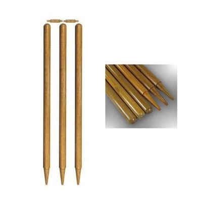 Picture of PowerPlay Wooden Stumps – Match Ready - Brown