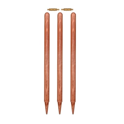 Picture of ProStrike Wooden Cricket Stumps Set - Brown