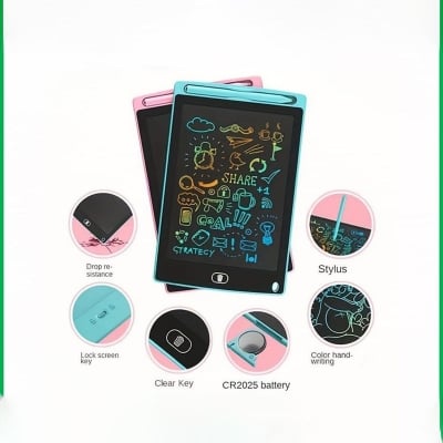 Picture of Tablet Lcd Writing Tablet 8.5 Inch - Digital Drawing Board With Led Light Pad For Creative Expression - Multicolor