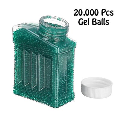 Picture of Gel Ball Blaster Beads (7–8mm) – Safe Non-Toxic Water Gellets Refill Jar (20K, Single Jar) - Green