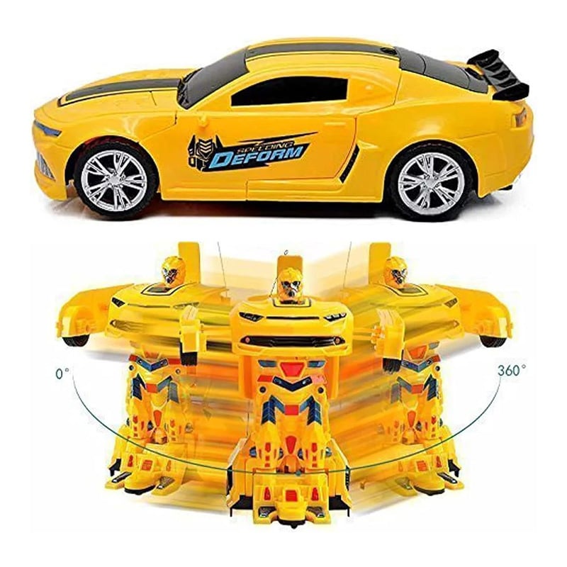 Picture of Mini Transforming Robot Car - Yellow