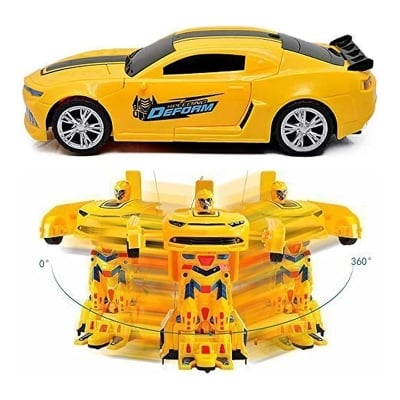 Picture of Mini Transforming Robot Car - Yellow