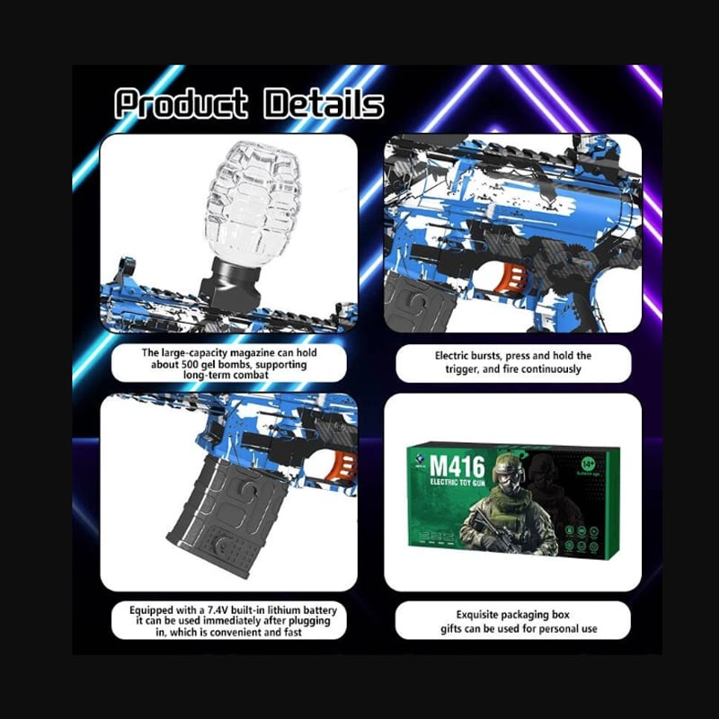 Picture of Shooting M416Electric Gel Ball Blaster, Electric Toy  mix color - Multicolor
