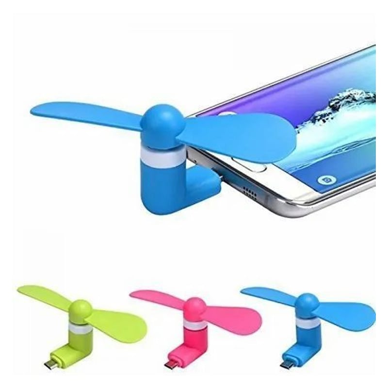 Picture of Portable Flexible Removable Mini USB Fan Type C Mobile Phone Cooling Fan - Multicolor