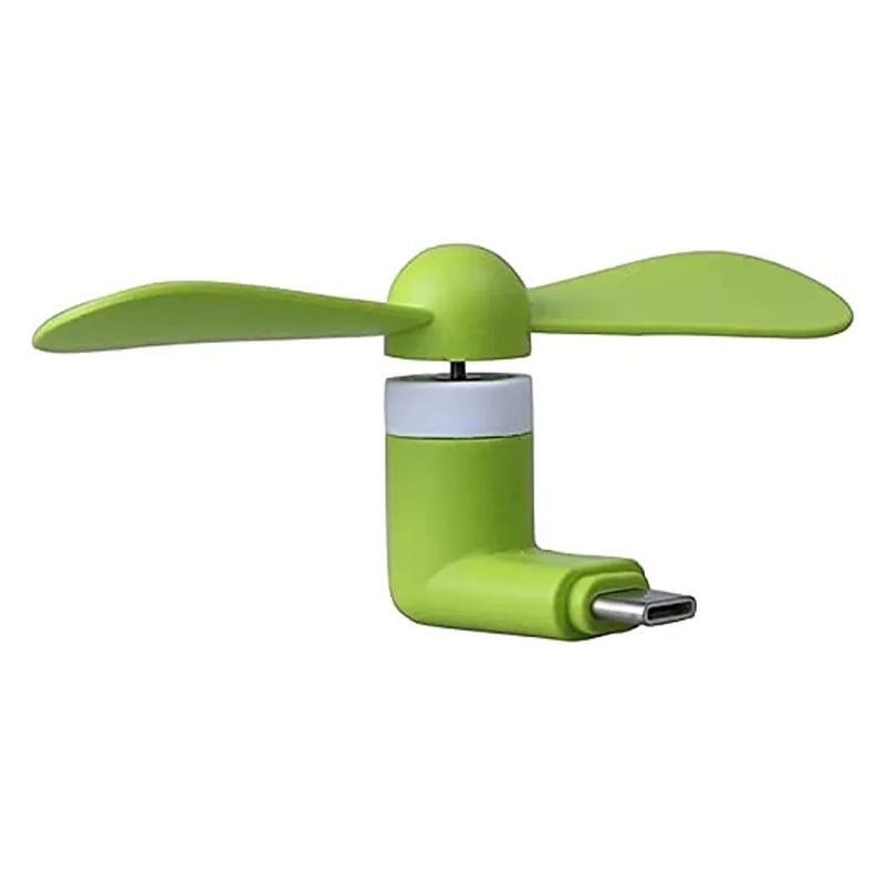 Picture of Portable Flexible Removable Mini USB Fan Type C Mobile Phone Cooling Fan - Multicolor