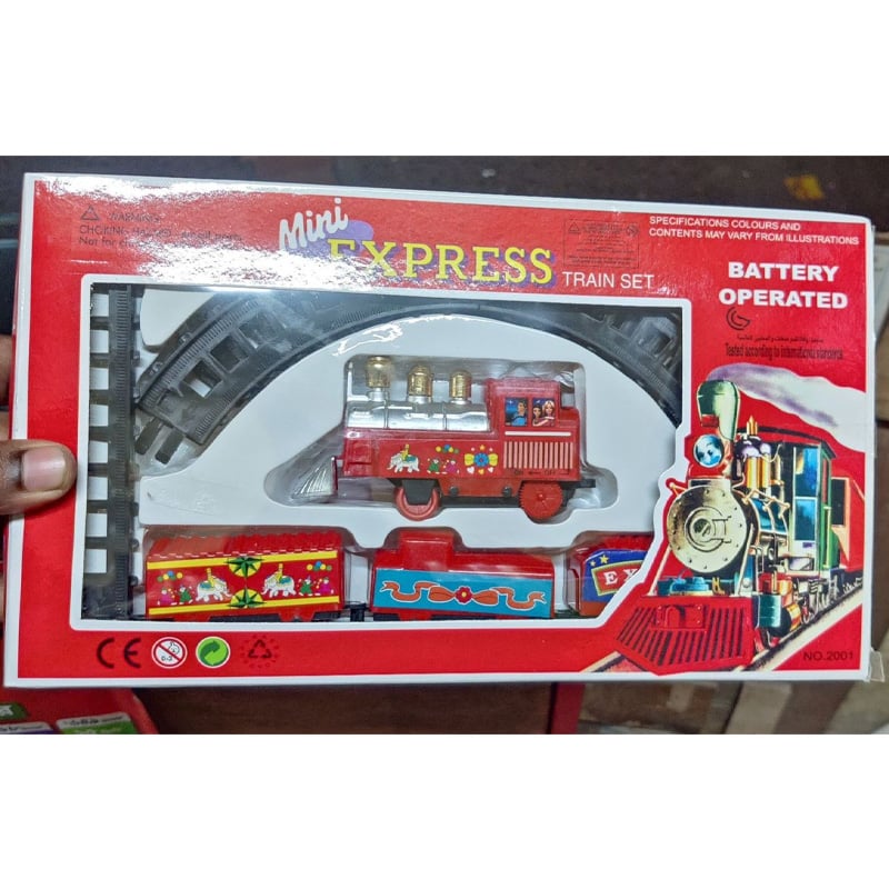 Picture of Mini Express Train Set For Kids - Red