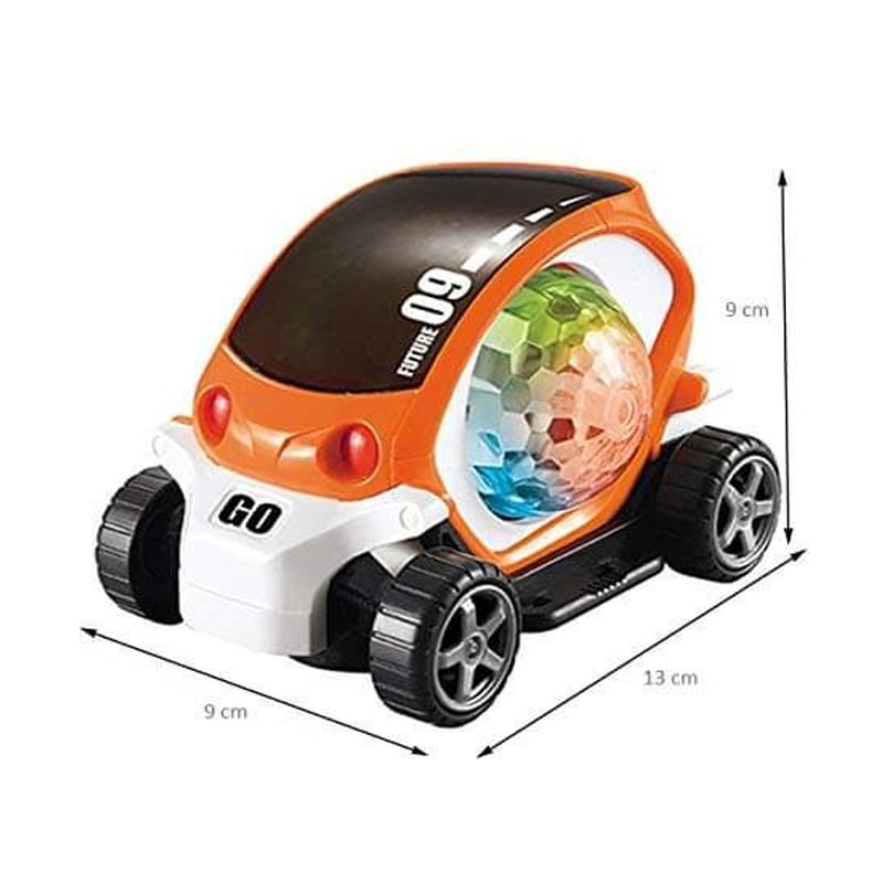 Picture of Musical Car Rotate 360 Degree with Flashing Light & Music with Colorful Lighting for Kids - Multicolor - Multicolor