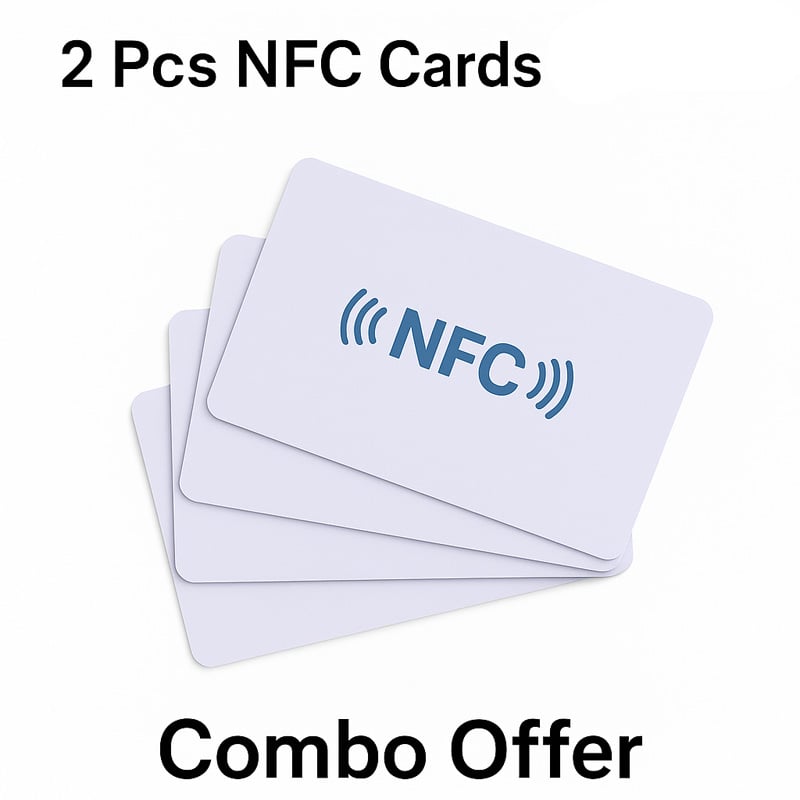 Picture of NTAG215 NFC Tag Card Set – White Blank PVC (504 Bytes) - White