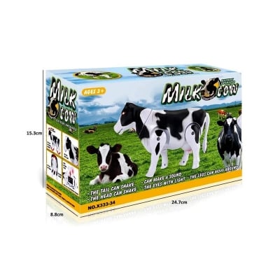 Picture of Battery Operated Milk Cow Toy - Multi-color - Multicolor