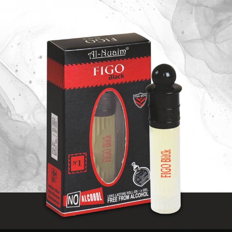 Picture of Al Nuaim Figo Black Floral Attar (Natural) - Black