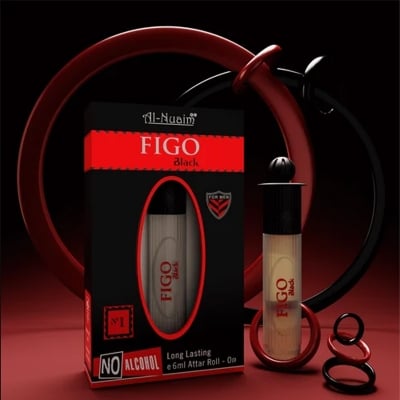 Picture of Al Nuaim Figo Black Floral Attar (Natural) - Black