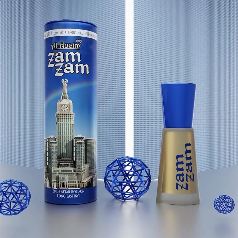 Picture of Al-Nuaim Zam Zam Alcohol Free Attar Roll On Luxury Scent with Long Lasting Fragrance For Men & Women |6ml - Blue