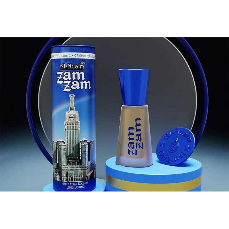 Picture of Al-Nuaim Zam Zam Alcohol Free Attar Roll On Luxury Scent with Long Lasting Fragrance For Men & Women |6ml - Blue