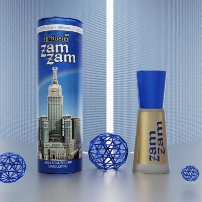 Picture of Al-Nuaim Zam Zam Attar Roll On perfume Oil Long Lasting Fragrance 6ml No Alcohol - Blue
