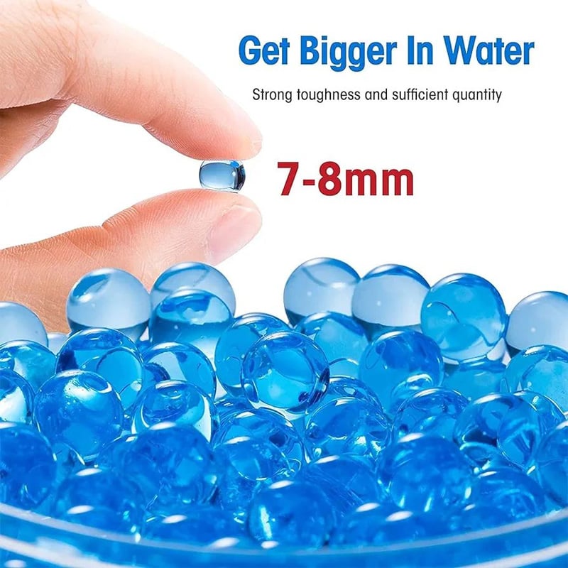 Picture of Gel Ball Blaster Ammo (7-8 mm 5 pack-2000 pis Per Pack) - Blue