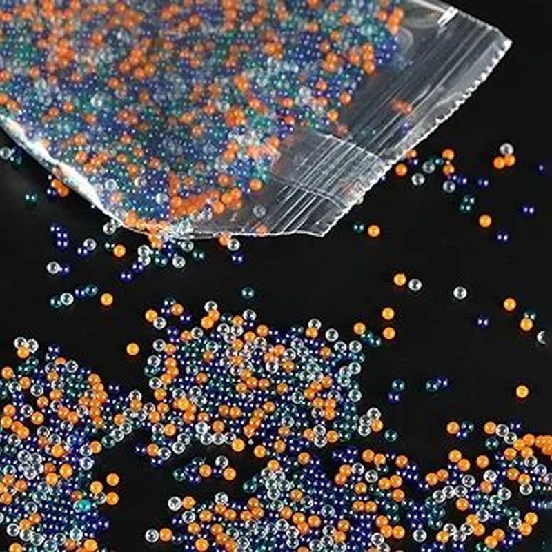Picture of 10000 Pcs Water Balls Beads Refill Ammo7-8 mm,5 Pack,2000 Pcs Per Pack,Made of Non-Toxic Eco Friendly Water Ball Compatible with Splatter Gall Gun,Multicolor Colour - Multicolor