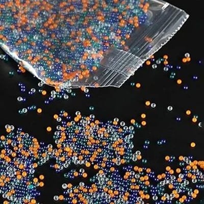 Picture of 10000 Pcs Water Balls Beads Refill Ammo7-8 mm,5 Pack,2000 Pcs Per Pack,Made of Non-Toxic Eco Friendly Water Ball Compatible with Splatter Gall Gun,Multicolor Colour - Multicolor