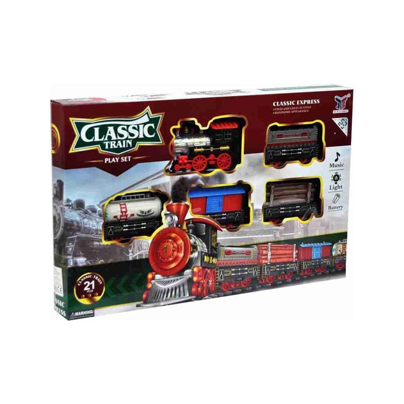 Picture of CLASSIC EXPRESS TRAIN PLAY SET WITH MUSIC LIGHTS AND  (BATTERY OPERATED) (Multicolor) - Multicolor
